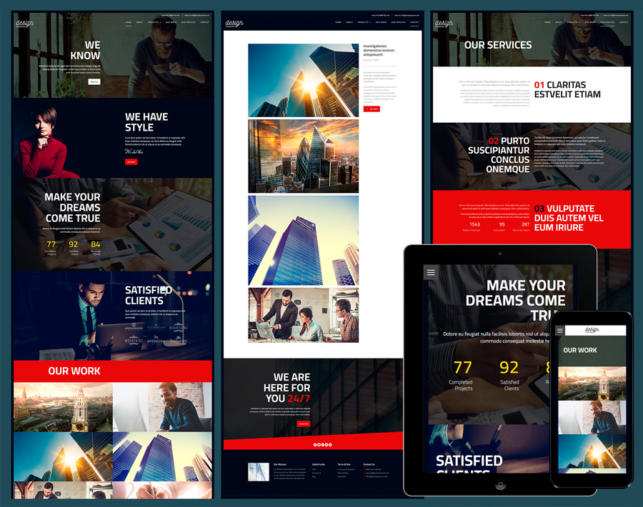 Financer Design - free business website template