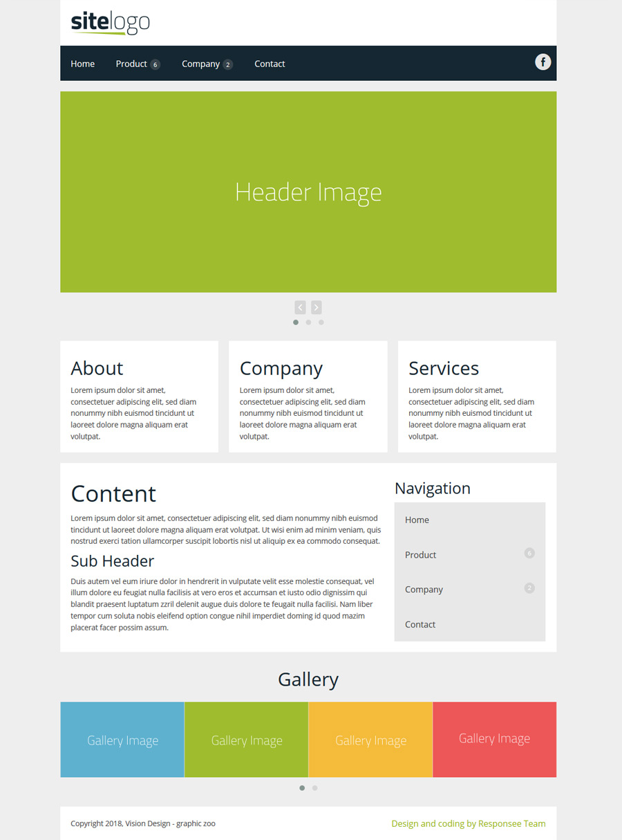 company profile html template free