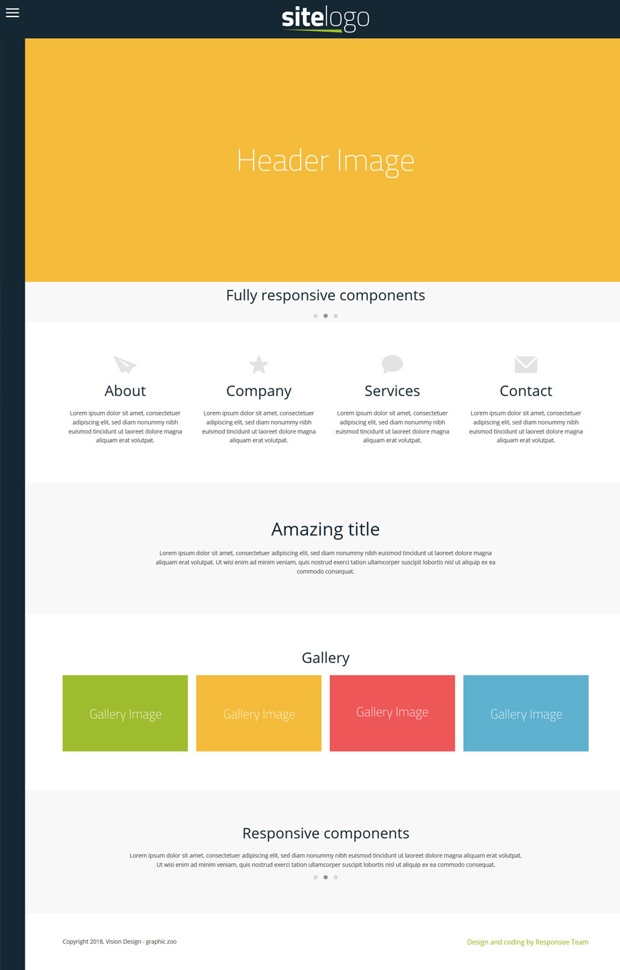 free responsive website template