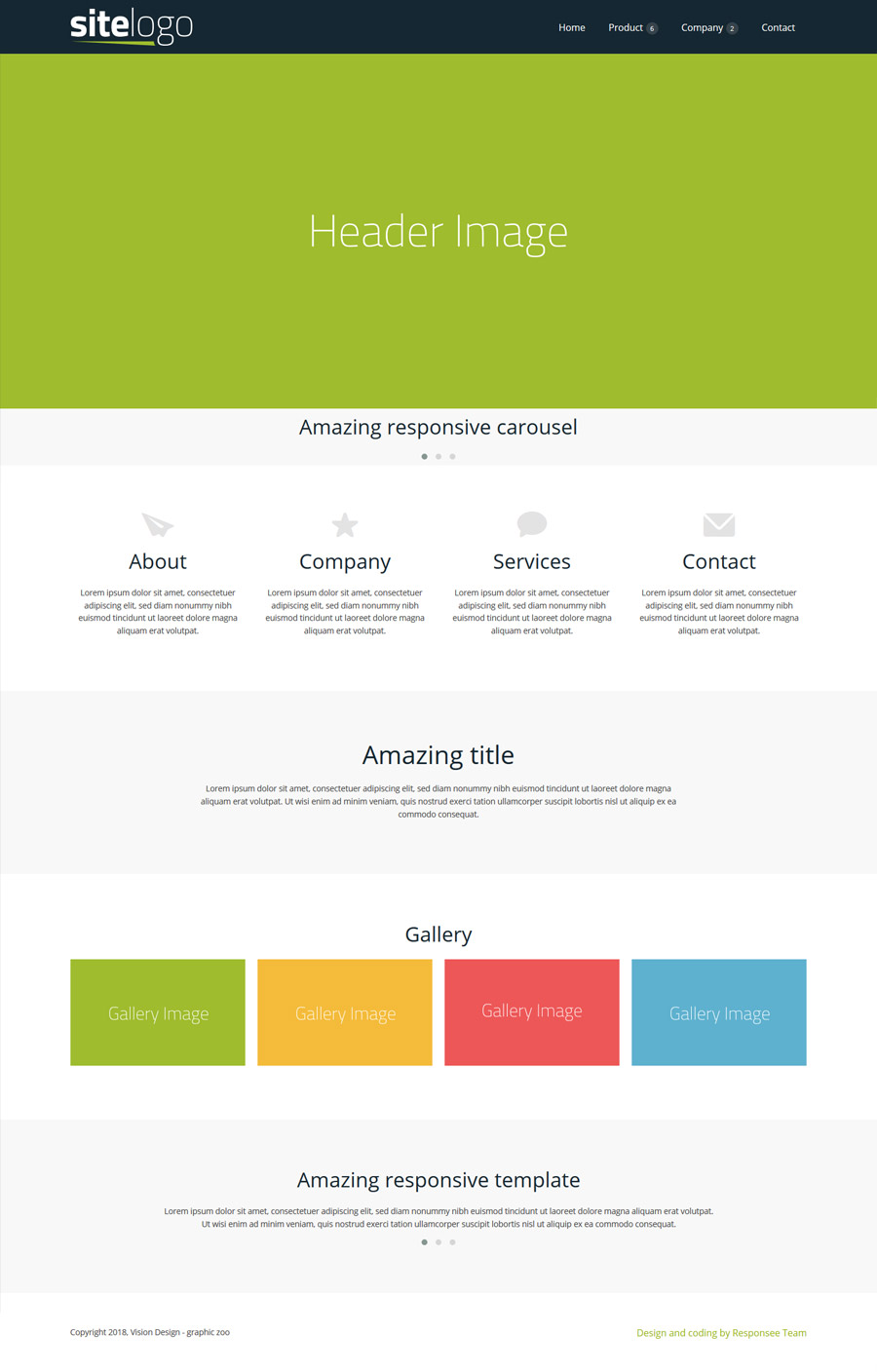 free responsive website template