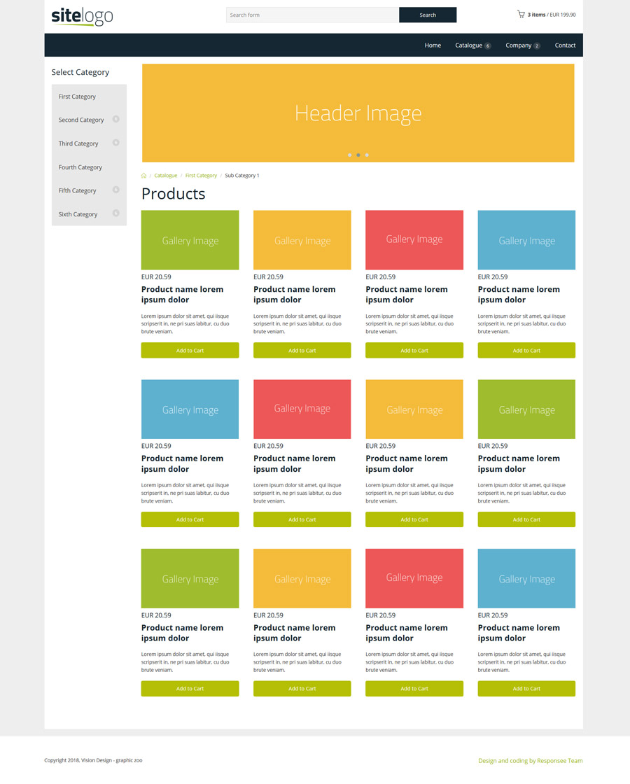 free responsive website template